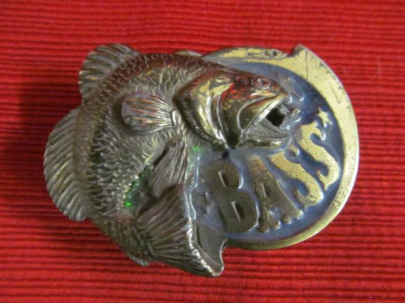 lot 58 image: Bass belt buckle
