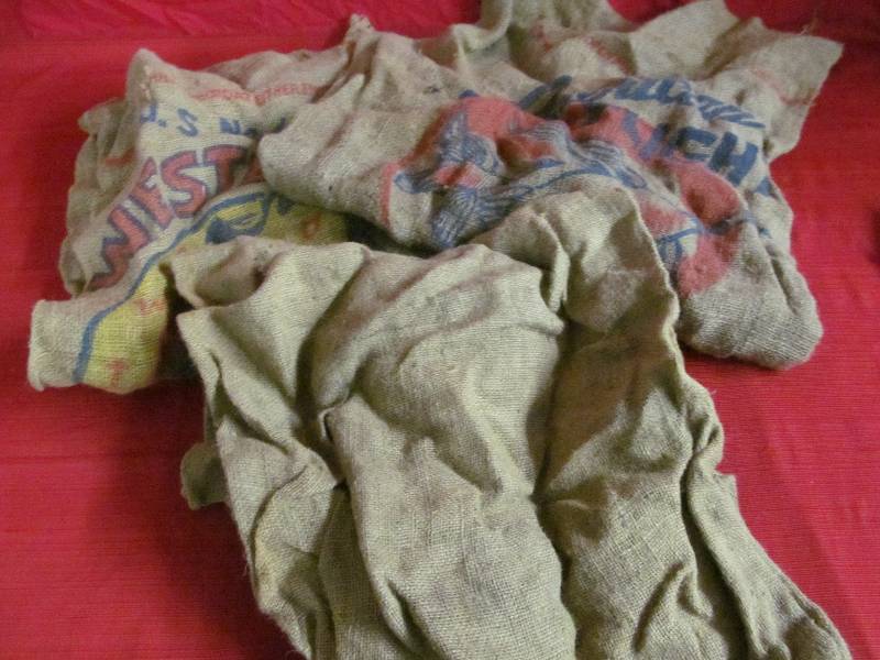 lot 60 image: burlaps sacks