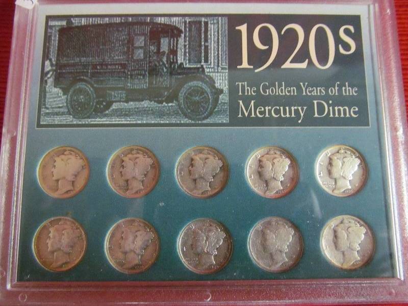 lot 111 image: Mercury Dimes