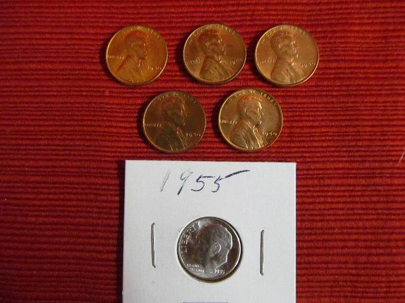 lot 118 image: Wheat pennies
