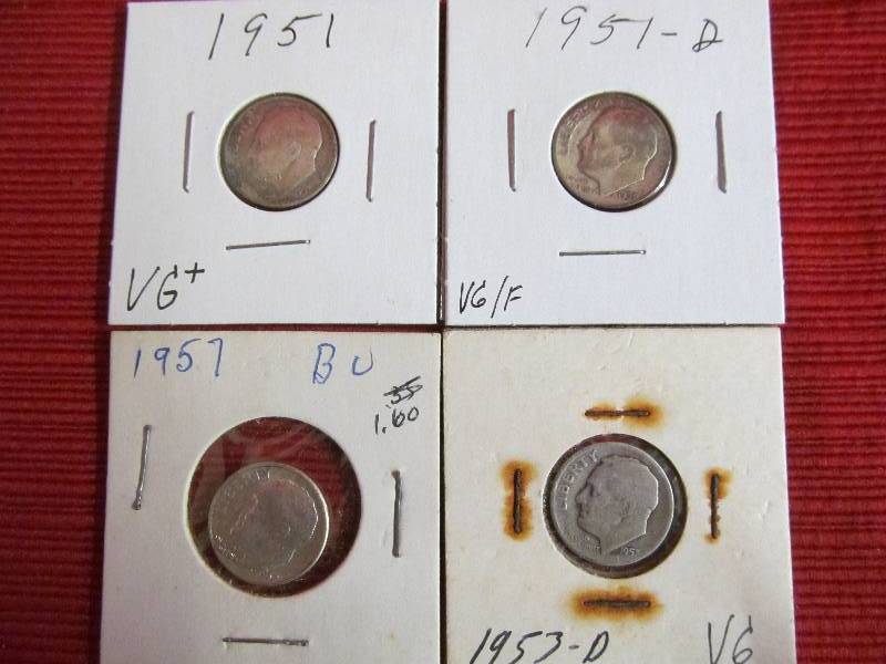 lot 121 image: Silver Roosevelts