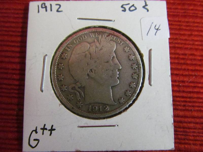 lot 122 image: Barber half dollar