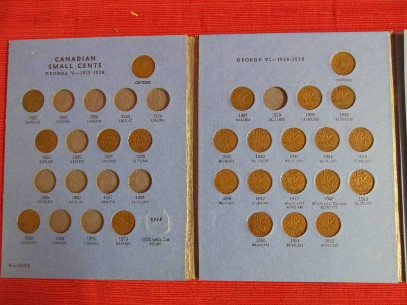 lot 132 image: Canadian small cent collection
