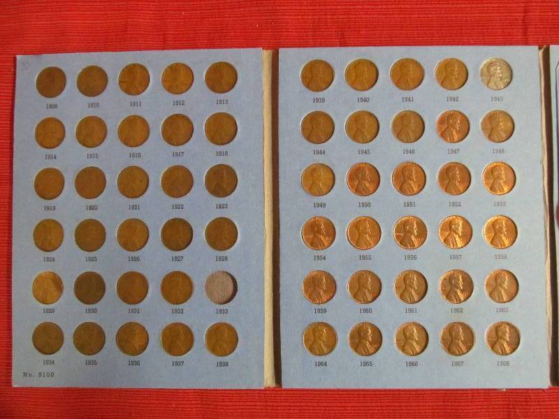 lot 133 image: Lincoln pennies