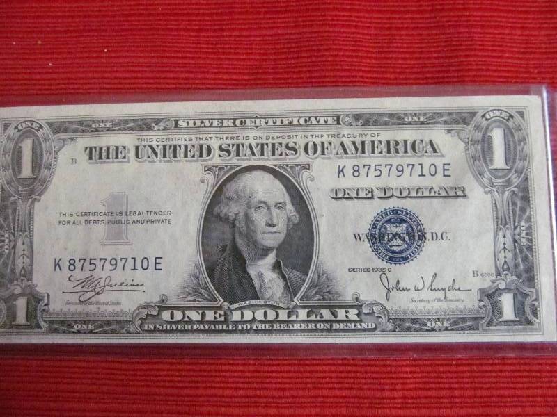 lot 143 image: Dollar Silver Certificate