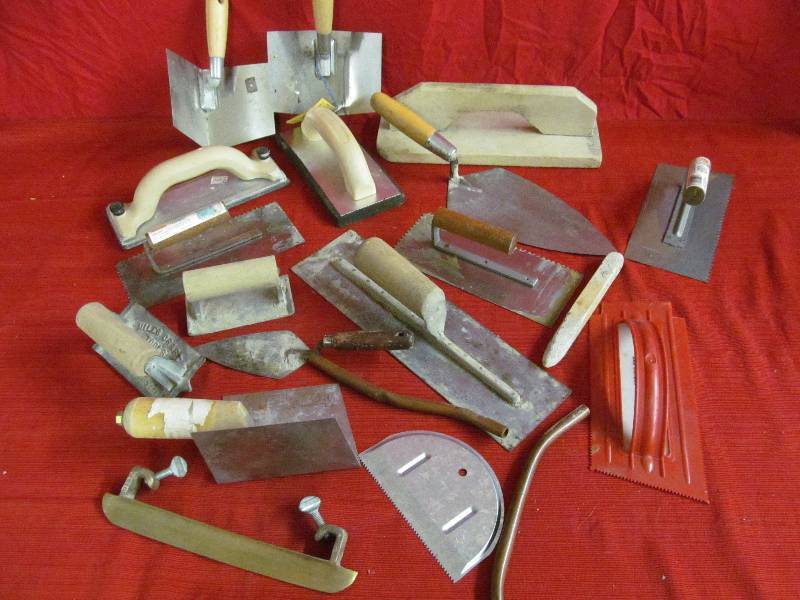 lot 168 image: masonary tools