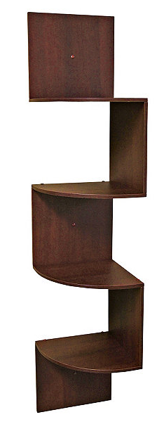 alcove ZigZag Corner Shelf - Espresso