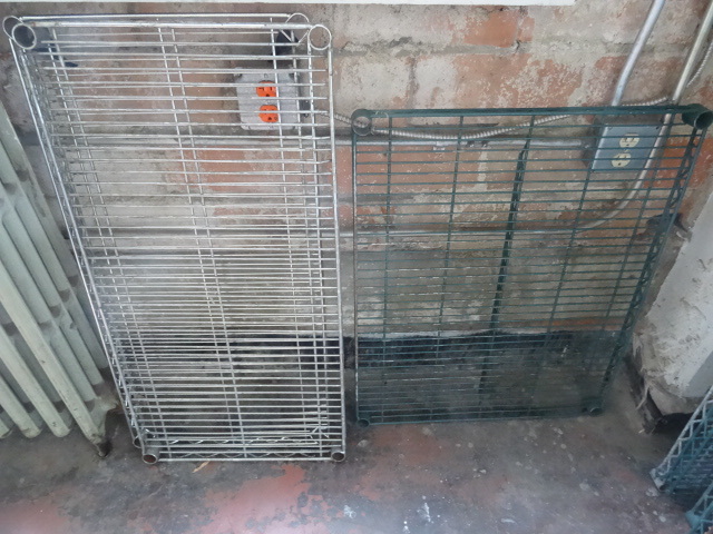 lot 3 image: 3 Wire Shelves 2 are 18 X 36