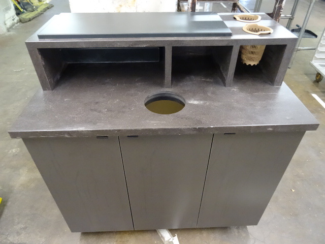 lot 51 image: Garbage and Utensil Station on Wheels