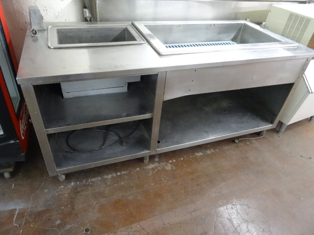 lot 107 image: Stainless Hot and Cold Prep Station