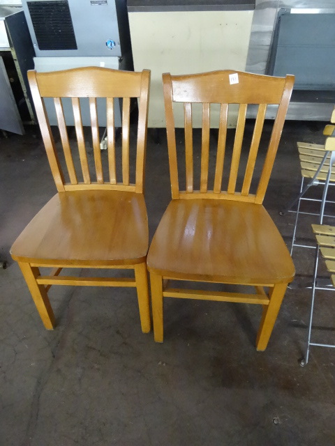lot 183 image: 2 Solid Wood Chairs