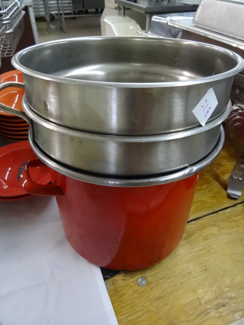 lot 218 image: 3 Cook Pots