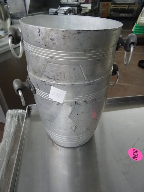 lot 276 image: Aluminum Wine Chiller Qty 2