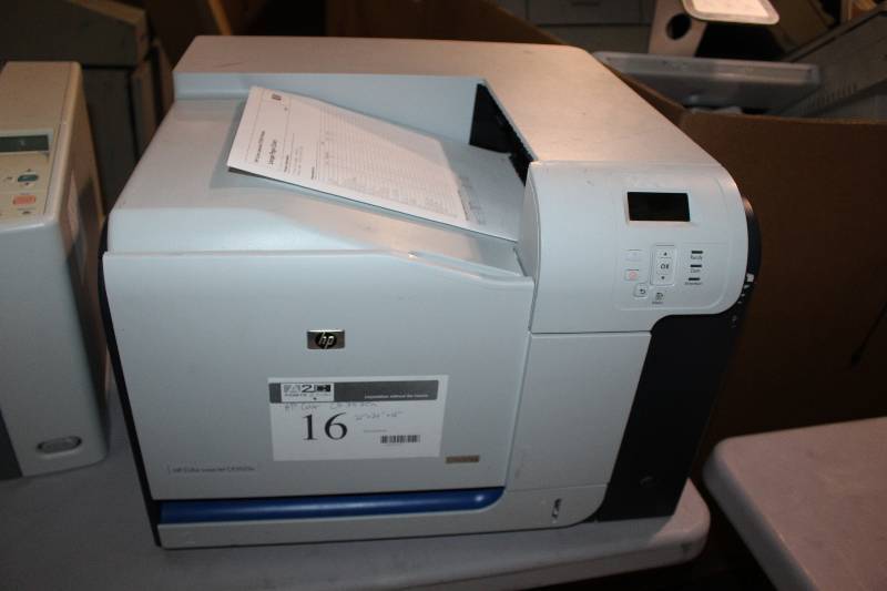 lot 16 image: HP Color LaserJet CP3525n Printer