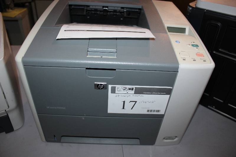 lot 17 image: HP Black and White LaserJet P3005n Printer