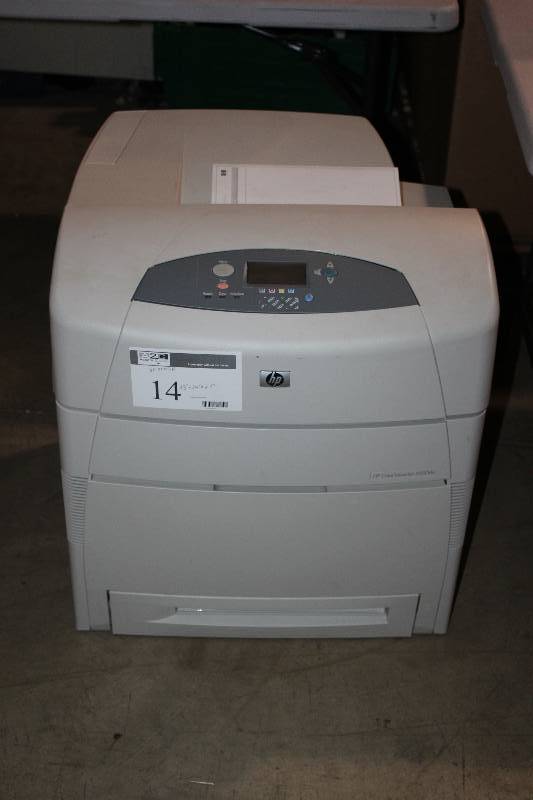 lot 14 image: HP Color LaserJet 5550dn Printer