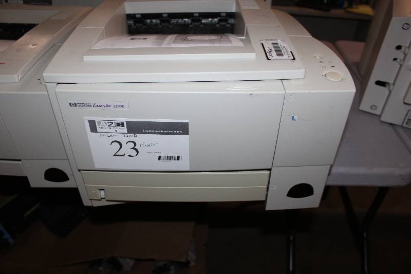lot 23 image: HP Black and White LaserJet 2200d Printer