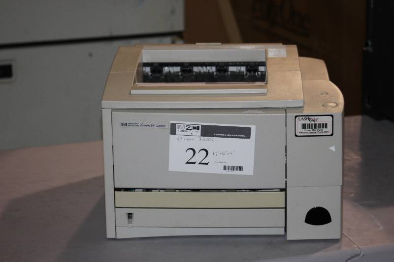 lot 22 image: HP Black and White LaserJet 2200d Printer