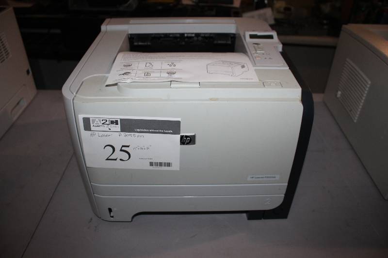 lot 25 image: HP Black and White LaserJet P2055dn Printer