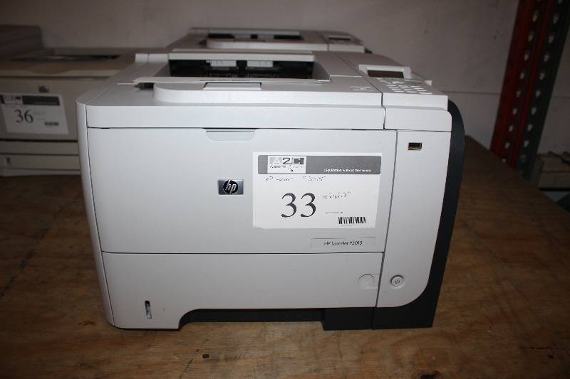 lot 33 image: HP Black and White LaserJet P3015 Printer