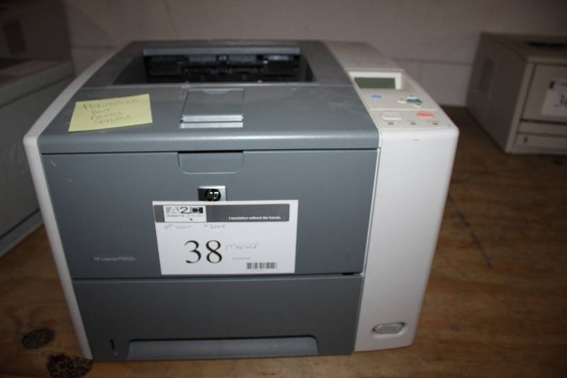lot 38 image: HP Black and White LaserJet P3005n Printer