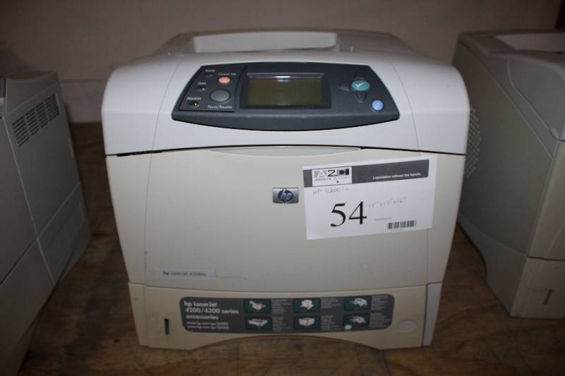 lot 54 image: HP Black and White LaserJet 4200tn Printer