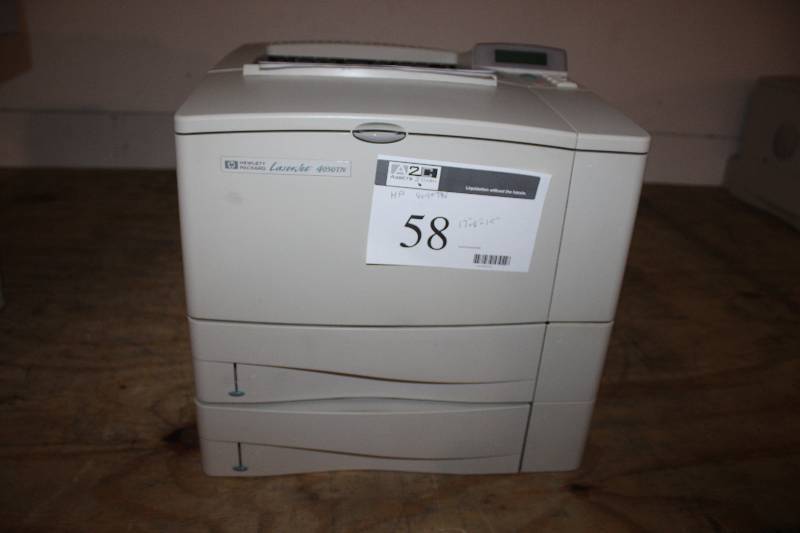 lot 58 image: HP Black and White LaserJet 4050tn Printer