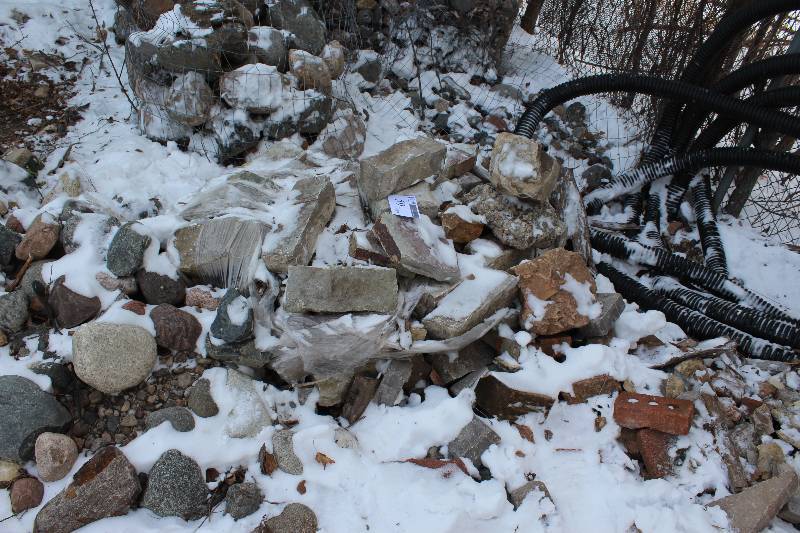 Remainder of stone