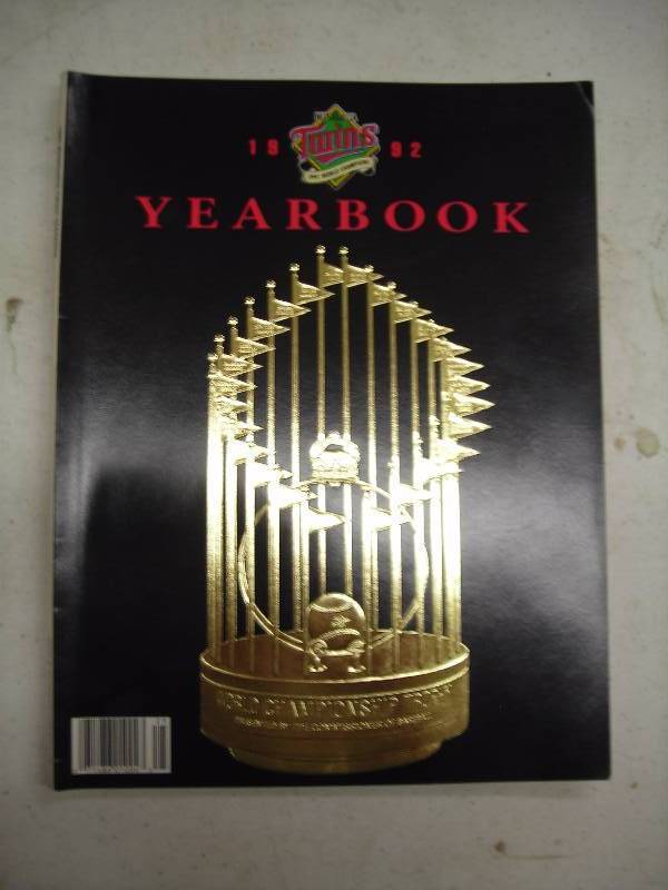 1992 MN Twins Year Book
