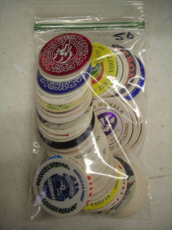 Lot Of 50 Pogs (Milk Caps) From Hawaii