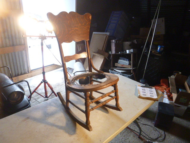 lot 51 image: Vintage Rocking Chair