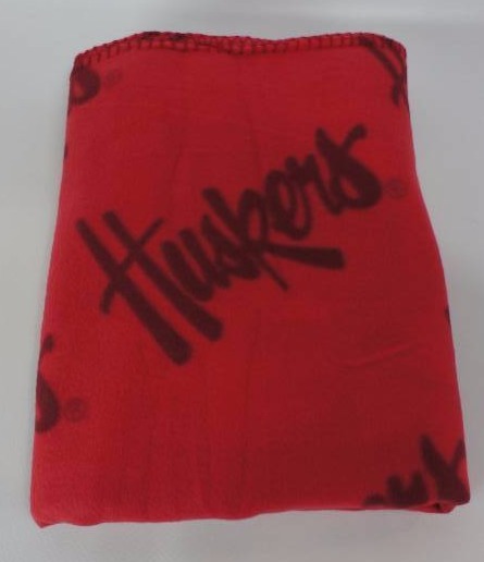 Nebraska Huskers Fleece Throw Blanket