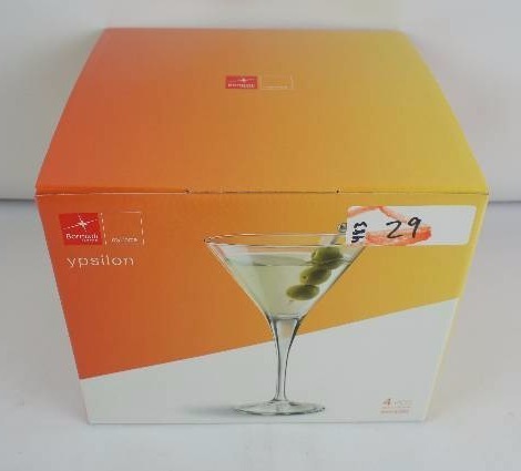 Bormioli Rocco Party Martini Glasses, Set of 4