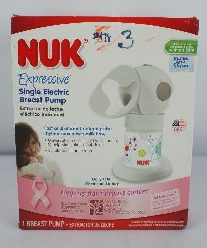 NUK Expressive Single Electric Breast Pump and Seal N Go Breast Milk Bags