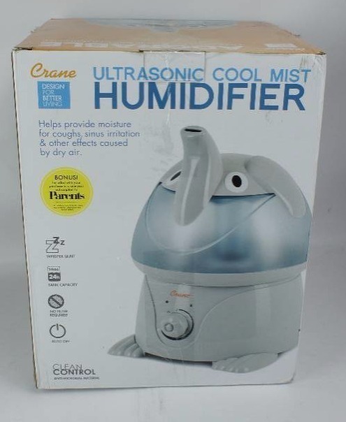 Crane Adorable 1 Gallon Ultrasonic Cool Mist Humidifier, Elephant