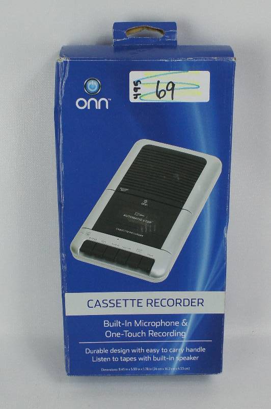 Onn Cassette Recorder External Microphone Included