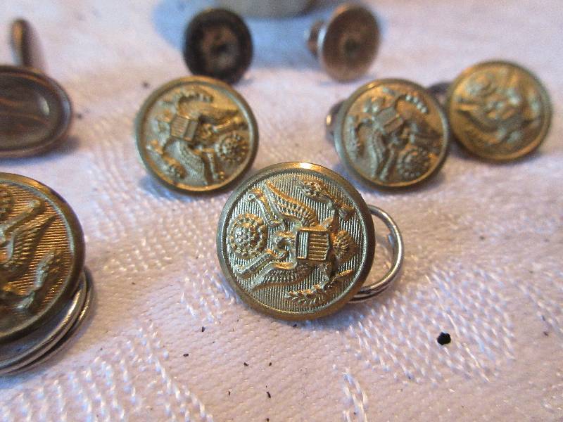 vintage buttons and cufflinks