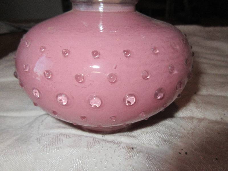 pink oil lamp