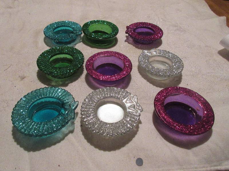9 hat shaped candle holders