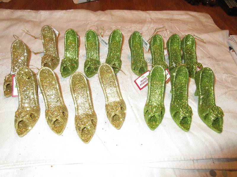 high heels glitter decorations