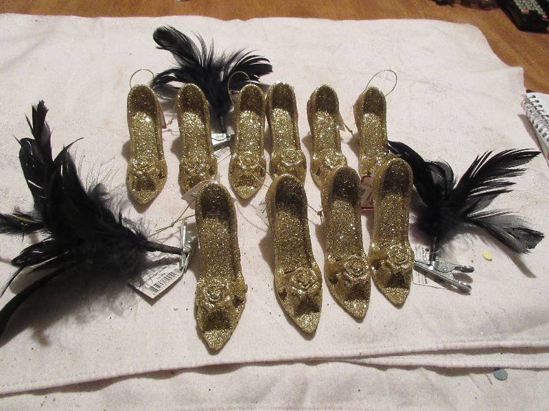 high heels glitter decorations