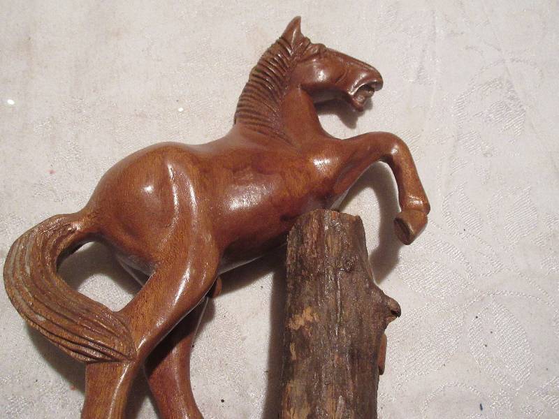 vintage wooden horse