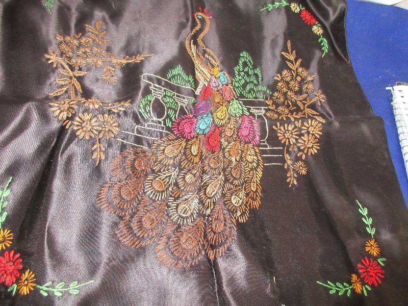 black silk hand sewn pillow case