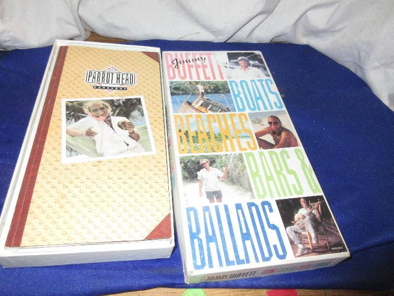 collectible jimmy buffet tapes and book
