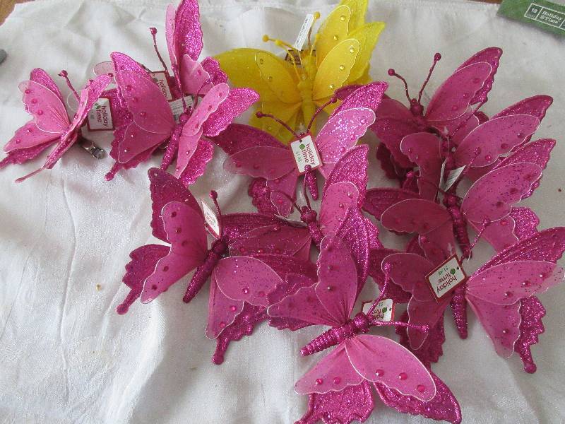 13 butter fly crafting decorations