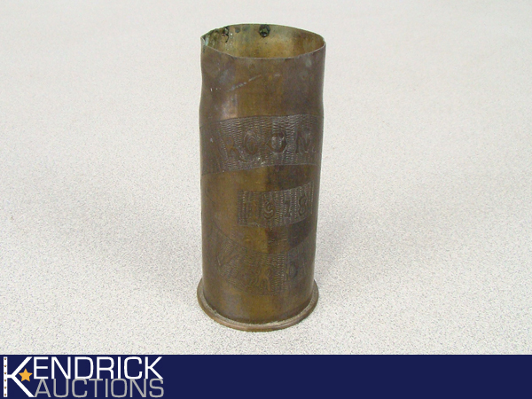 1918 WWI Trench Art Shell Casing