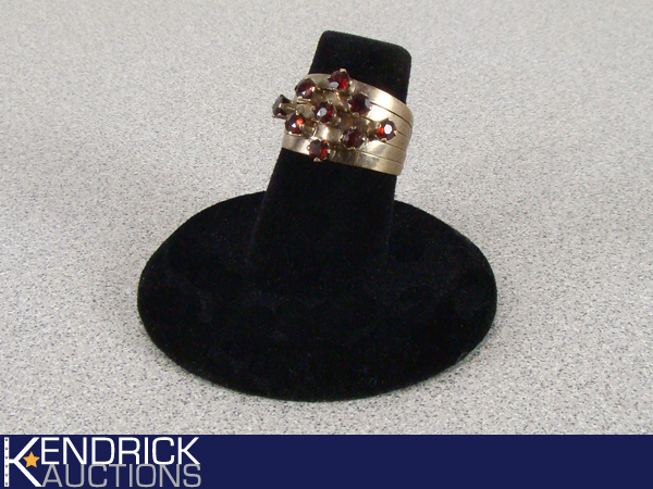 Vintage 14K Ring with Ruby Stones
