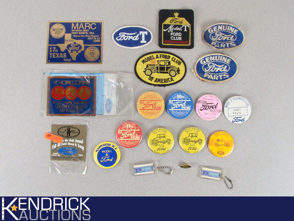 Vintage Ford Plaques, Patches, Buttons, etc.