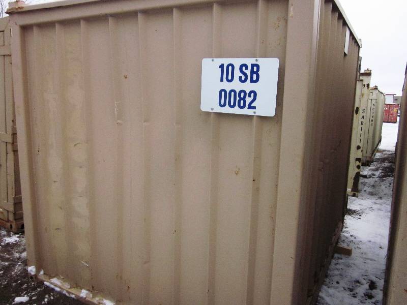 10SB0082 - 10 Ft Steel Storage Container  Cargo Box