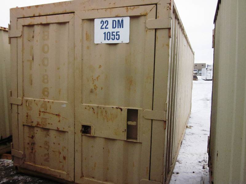 22DM1055 - 22 Ft Steel Storage Container  Cargo Box